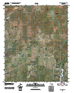 Fort Towson 2010 topographic map thumbnail
