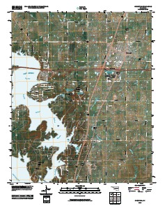 Checotah 2010 topographic map thumbnail