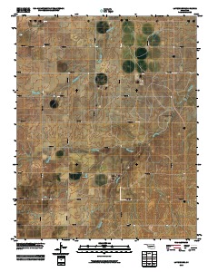 Laverne SW 2010 topographic map thumbnail