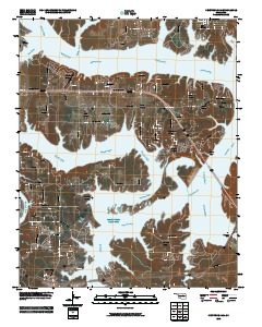 Keystone Dam 2010 topographic map thumbnail