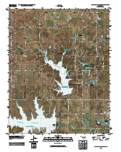 Lake Carl Blackwell 2009 topographic map thumbnail