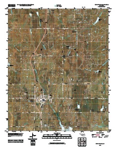Rush Springs 2010 topographic map thumbnail