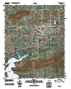 Sallisaw 2010 topographic map thumbnail