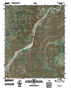 Wetumka SE 2010 topographic map thumbnail