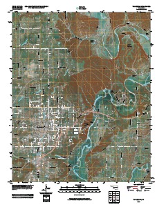Tahlequah 2010 topographic map thumbnail
