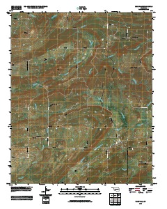 Wardville 2010 topographic map thumbnail