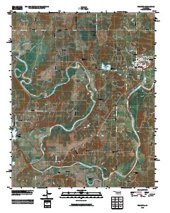 Weleetka 2010 topographic map thumbnail