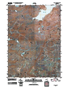 Peck Lake 2010 topographic map thumbnail