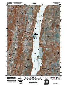 Saugerties 2010 topographic map thumbnail