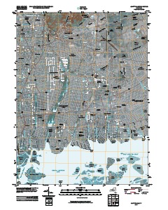 Amityville 2010 topographic map thumbnail