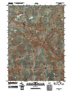 Cowlesville 2010 topographic map thumbnail