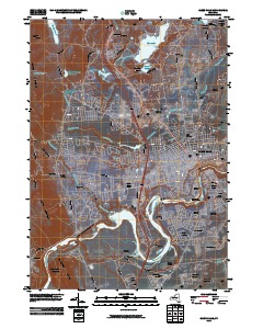 Glens Falls 2010 topographic map thumbnail