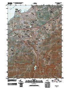 Dunkirk 2010 topographic map thumbnail