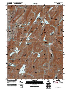 Popolopen Lake 2010 topographic map thumbnail