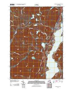 Schroon Lake 2010 topographic map thumbnail