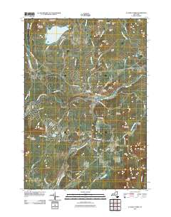 Au Sable Forks 2012 topographic map thumbnail