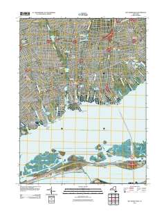 Bay Shore West 2011 topographic map thumbnail