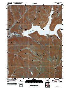 Downsville 2010 topographic map thumbnail