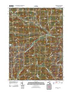 Woodhull 2012 topographic map thumbnail