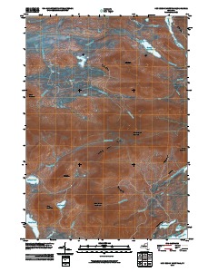 Dun Brook Mountain 2010 topographic map thumbnail