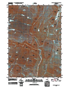 Dutton Mountain 2010 topographic map thumbnail