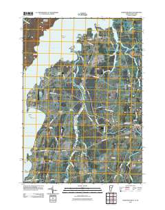 Vergennes West 2011 topographic map thumbnail