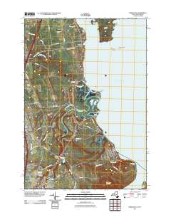 Keeseville 2011 topographic map thumbnail