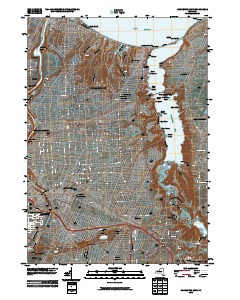 Rochester East 2010 topographic map thumbnail
