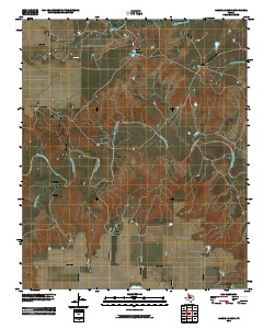 Halsell Ranch 2010 topographic map thumbnail
