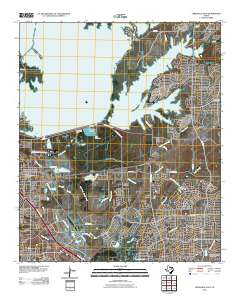 Lewisville East 2010 topographic map thumbnail