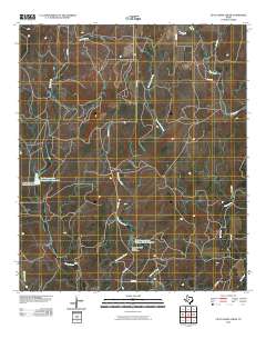 Little Grape Creek 2010 topographic map thumbnail