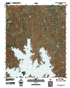 Northeast Lake Kemp 2010 topographic map thumbnail
