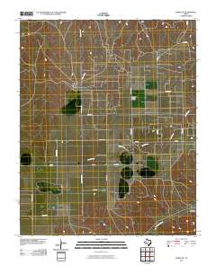 Pampa NE 2010 topographic map thumbnail