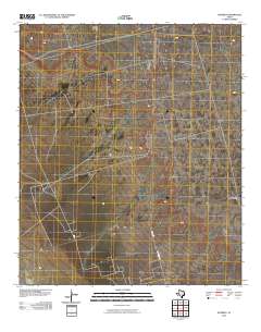 Notrees 2010 topographic map thumbnail