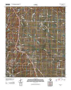 Rhome 2010 topographic map thumbnail