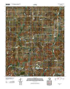 Postoak 2010 topographic map preview