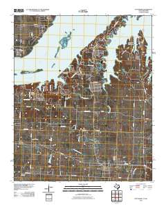 Pottsboro 2010 topographic map thumbnail