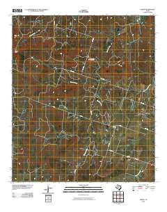 Priddy 2010 topographic map thumbnail