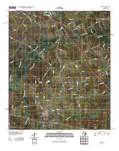 Kirvin 2010 topographic map thumbnail