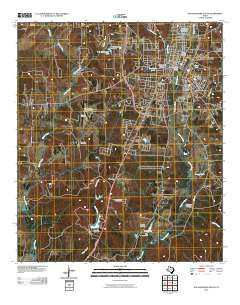 Nacogdoches South 2010 topographic map thumbnail