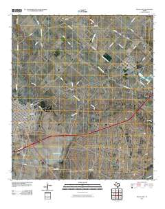 Pecos East 2010 topographic map thumbnail