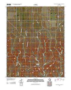 Pickett Ranch Creek 2010 topographic map thumbnail