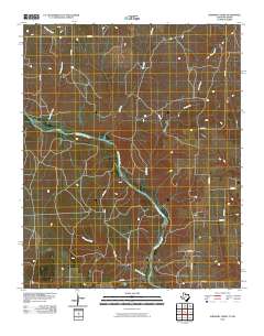 Shinnery Creek 2010 topographic map thumbnail