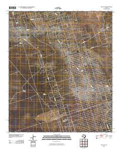 Pyote NE 2010 topographic map thumbnail
