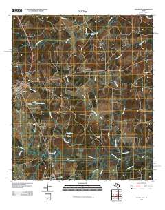 Tenaha East 2010 topographic map thumbnail
