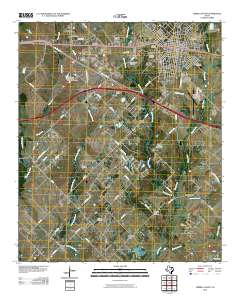 Terrell South 2010 topographic map thumbnail