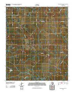 Throckmorton NE 2010 topographic map thumbnail
