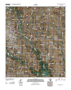 McKinney East 2010 topographic map thumbnail