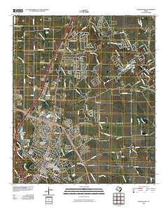 Waxahachie 2010 topographic map thumbnail