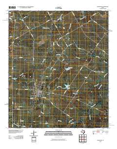 Wortham 2010 topographic map thumbnail